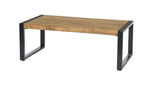 Salontafel Nairobi mangohout 110 x 60 cm, vooraanzicht op witte achtergrond