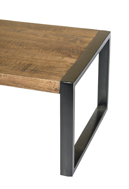 Salontafel Nairobi mangohout 110 x 60 cm, detail van het materiaal