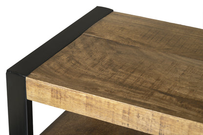 Dressoir Nairobi bruin mangohout 180 cm, detail van het materiaal
