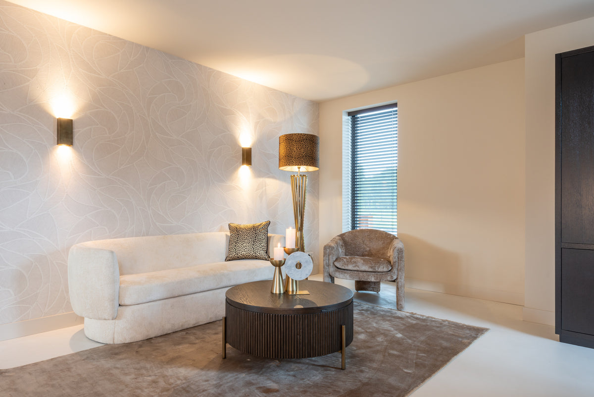 Salontafel Luxor bruin eikenhout in een interieur