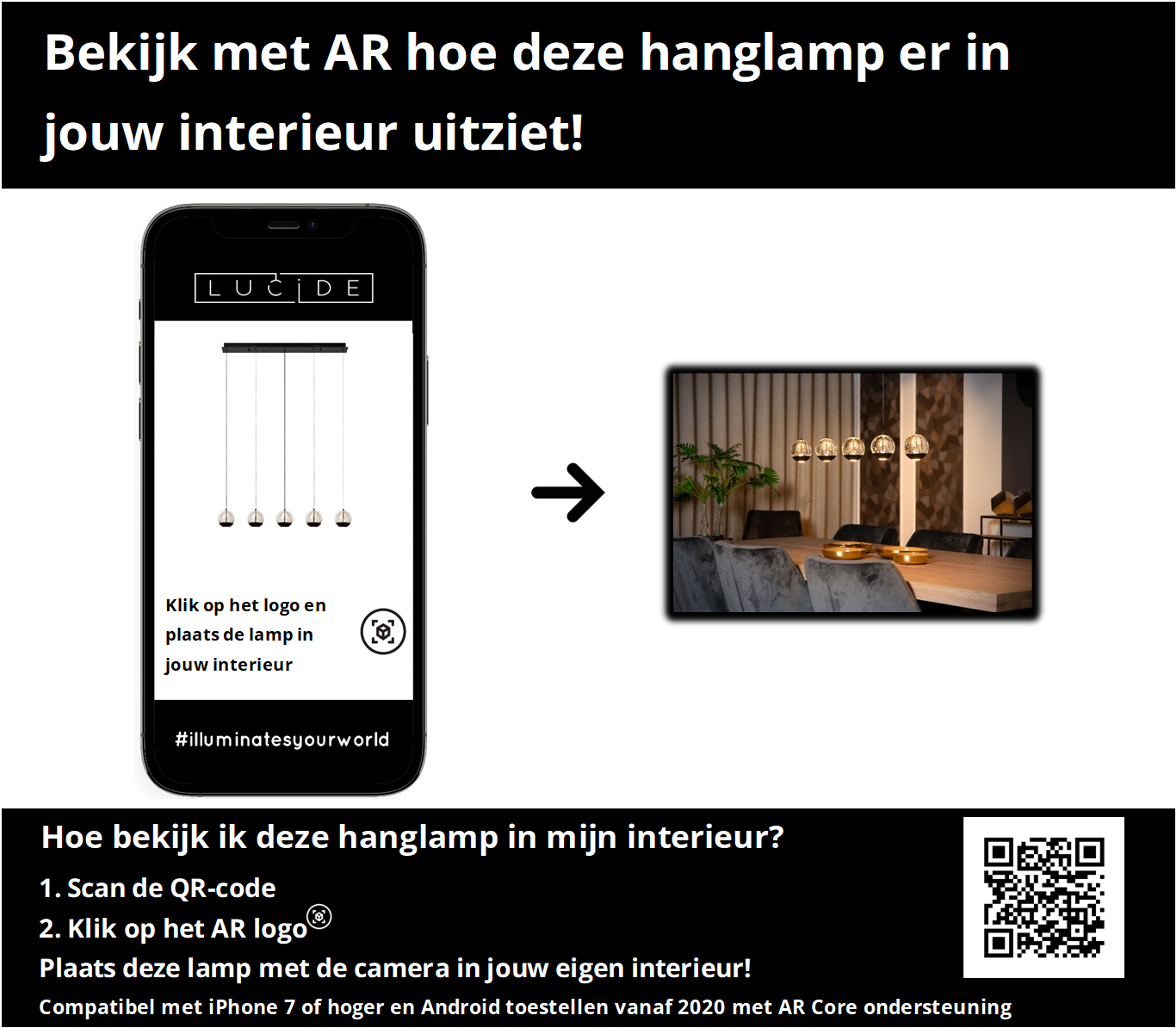 Hanglamp Sentubal | 5 | Zwart