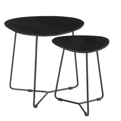 Salontafelset Ivy | Zwart Mangohout