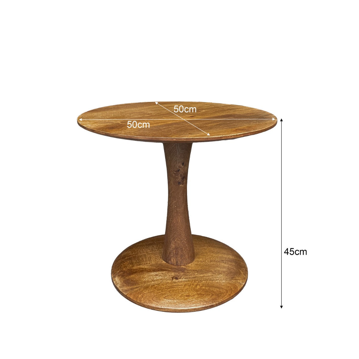 Salontafel Brix Vivian | 50 cm | Naturel Mangohout