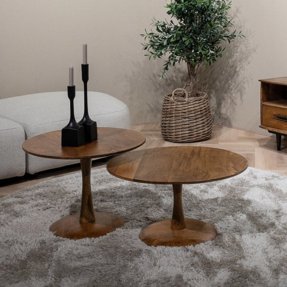 Salontafel Brix Vivian | 60 cm | Naturel Mangohout