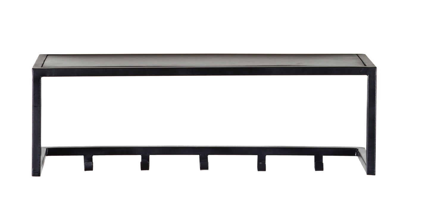 Kapstok Brix | Zwart Mangohout