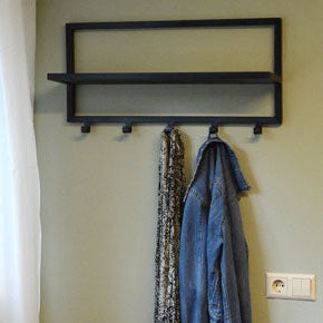 Kapstok Brix | Zwart Mangohout