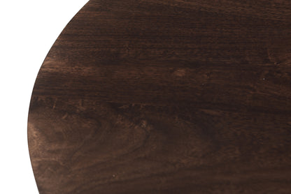 Bijzettafel Salvator mangohout walnoot, detail van het materiaal
