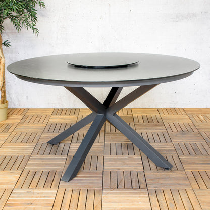 Tuintafel Atalanta | Rond | Zwart
