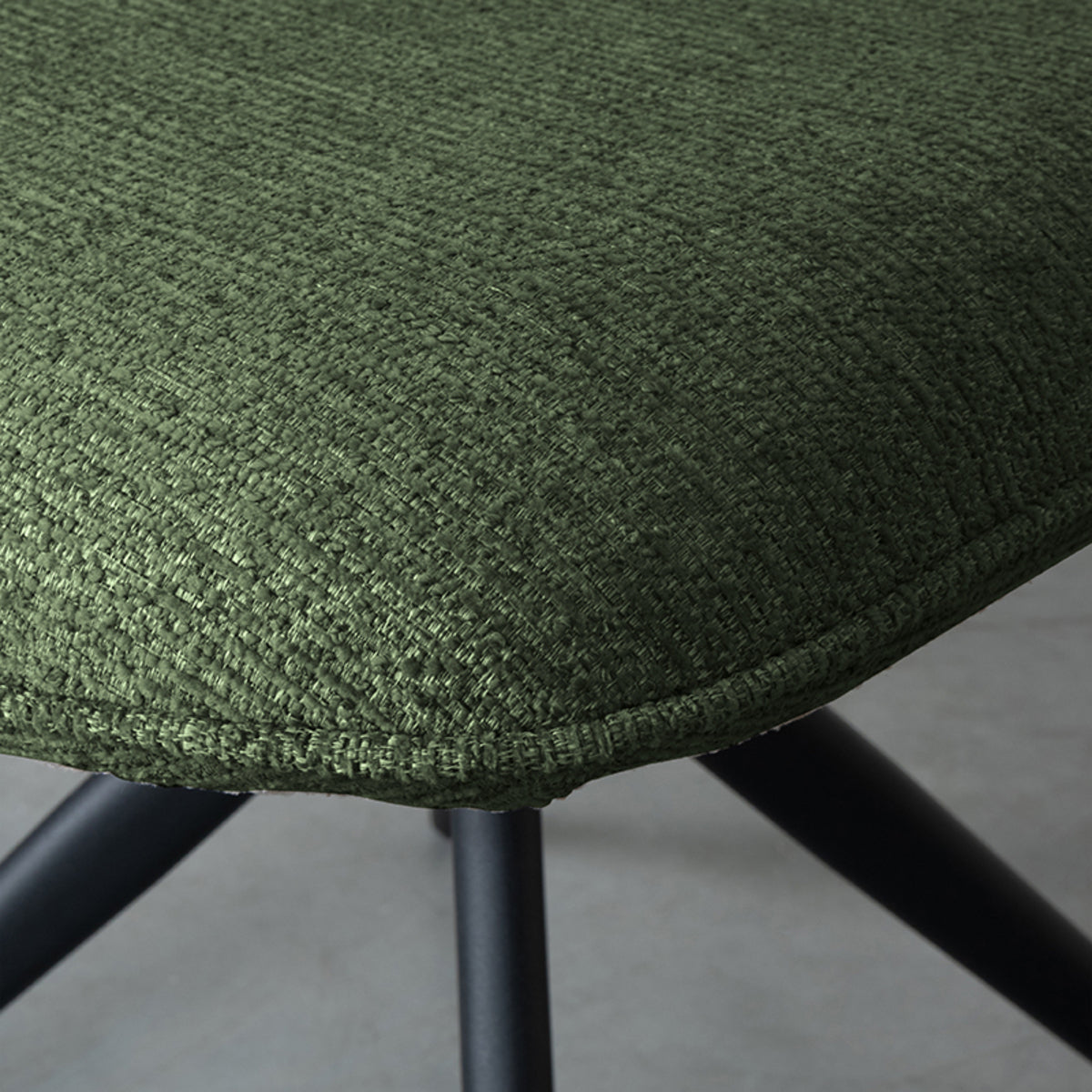 Eetkamerstoel Finn | Groen Bouclé