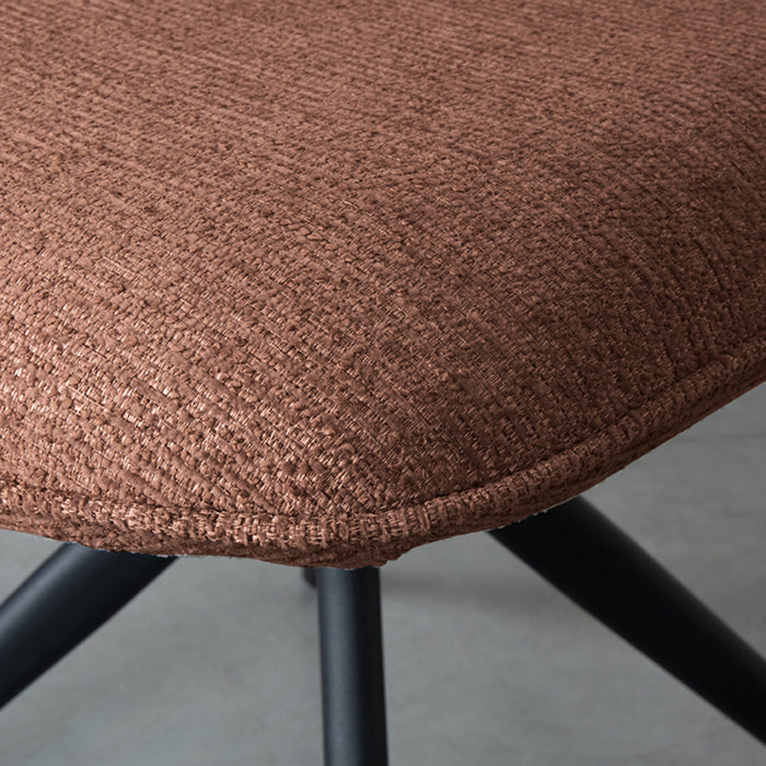 Eetkamerstoel Finn | Rood Bouclé
