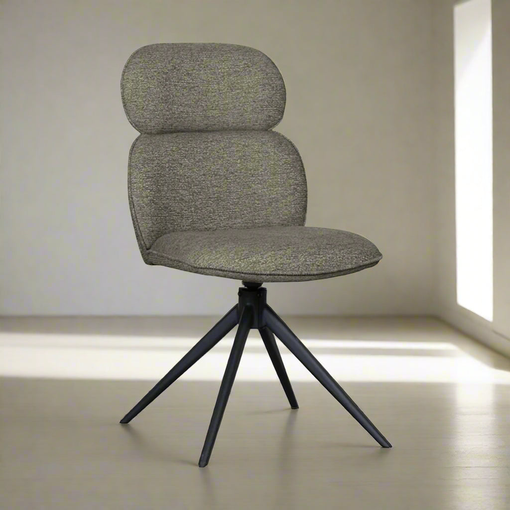 Eetkamerstoel Finn | Grijs Bouclé