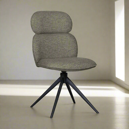 Eetkamerstoel Finn | Grijs Bouclé