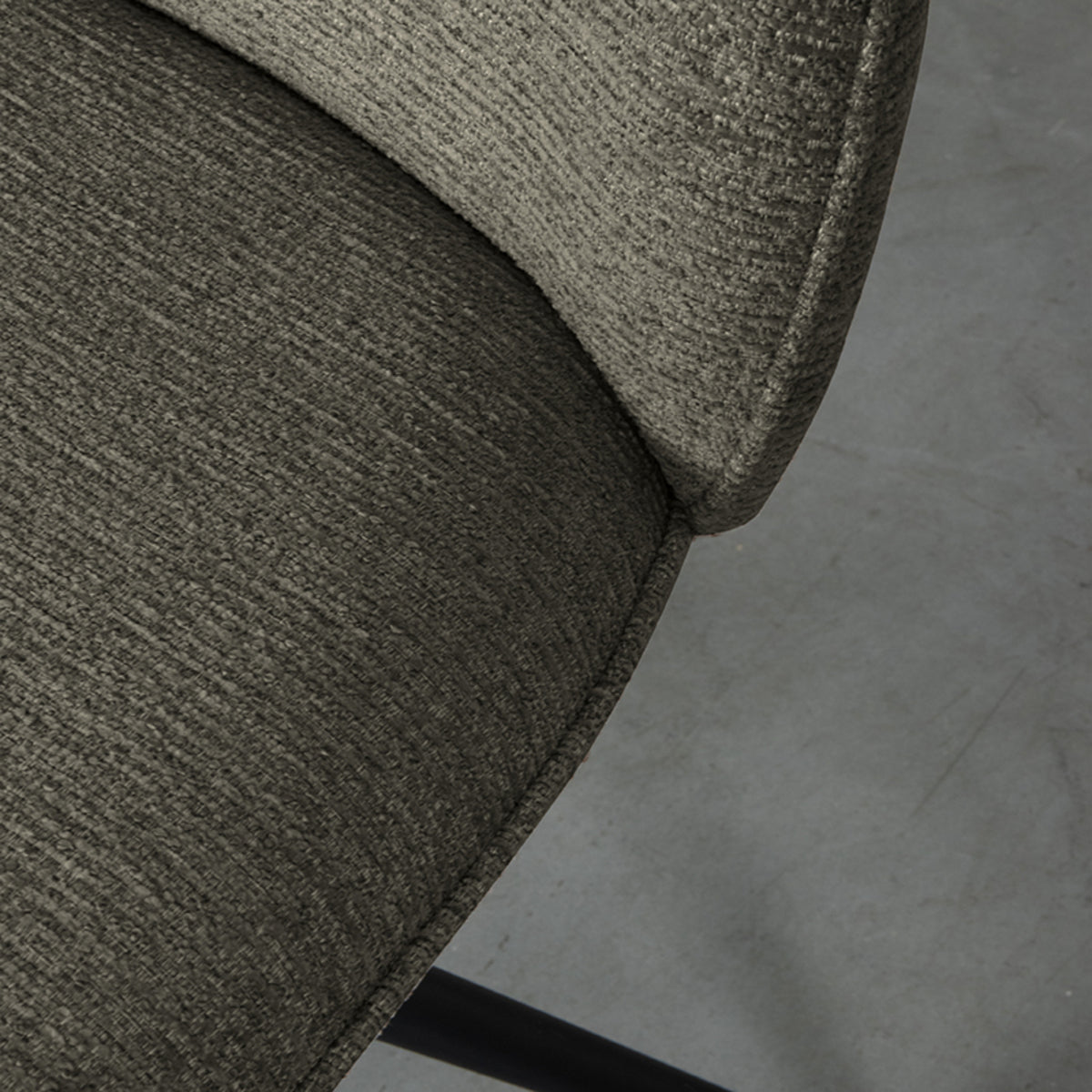 Eetkamerstoel Finn | Grijs Bouclé