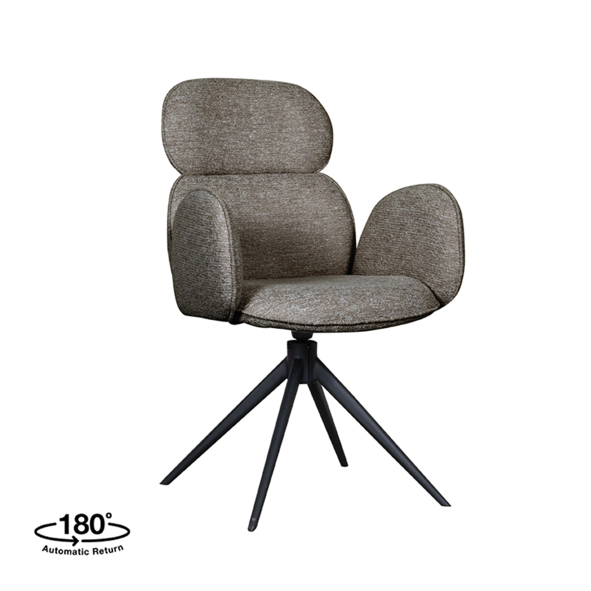 Eetkamerstoel Vidar | Grijs Bouclé