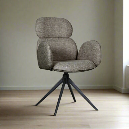 Eetkamerstoel Vidar | Grijs Bouclé