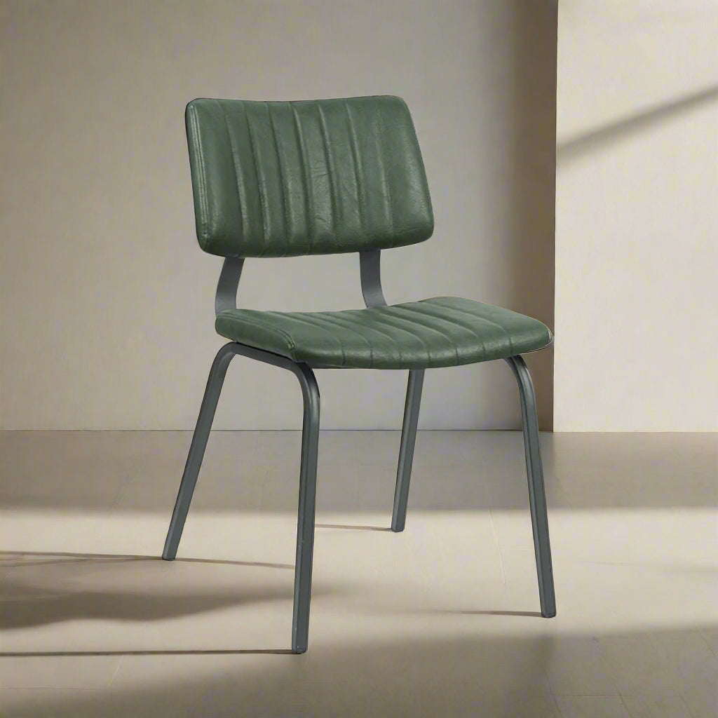 Eetkamerstoel Gusto | Groen PU-Leder