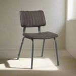 Eetkamerstoel Gusto | Donkerbruin PU-Leder