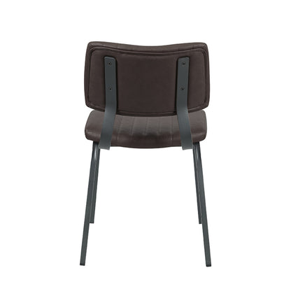 Eetkamerstoel Gusto | Donkerbruin PU-Leder