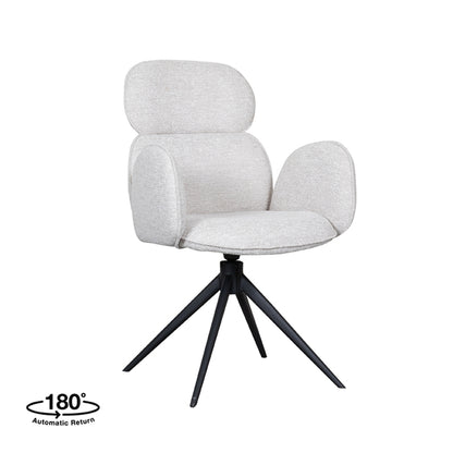 Eetkamerstoel Vidar | Naturel Bouclé