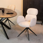 Eetkamerstoel Vidar | Naturel Bouclé