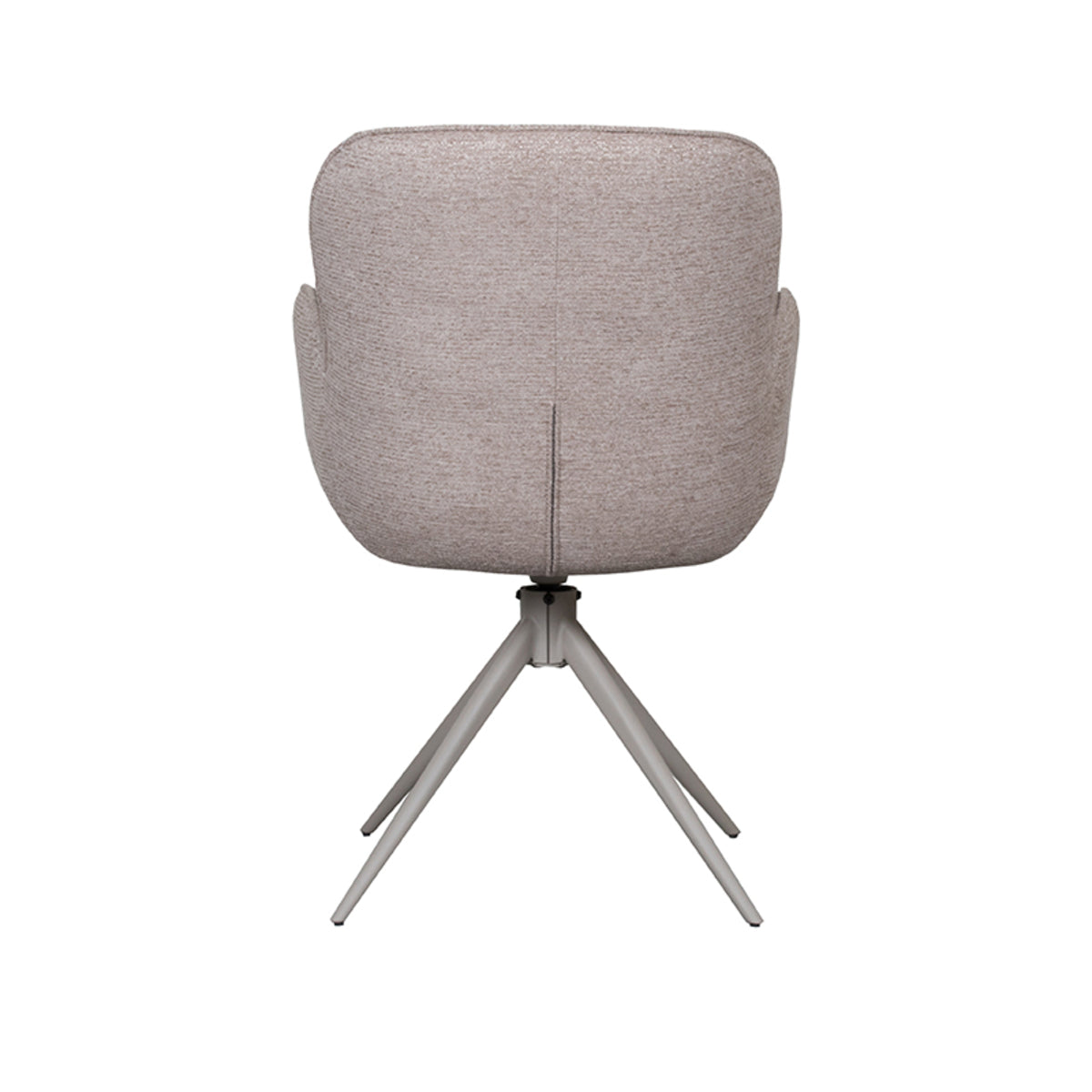 Eetkamerstoel Lasse | Bruin Microvezel | Taupe Metaal