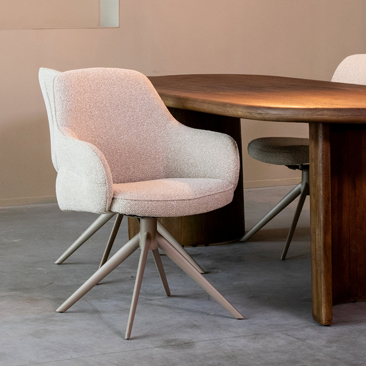 Eetkamerstoel Bern | Naturel Bouclé