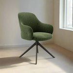 Eetkamerstoel Bern | Groen Bouclé