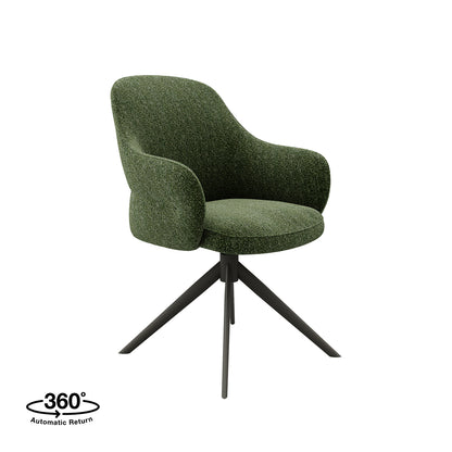 Eetkamerstoel Bern | Groen Bouclé