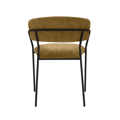 Eetkamerstoel Luuk | Geel Stof