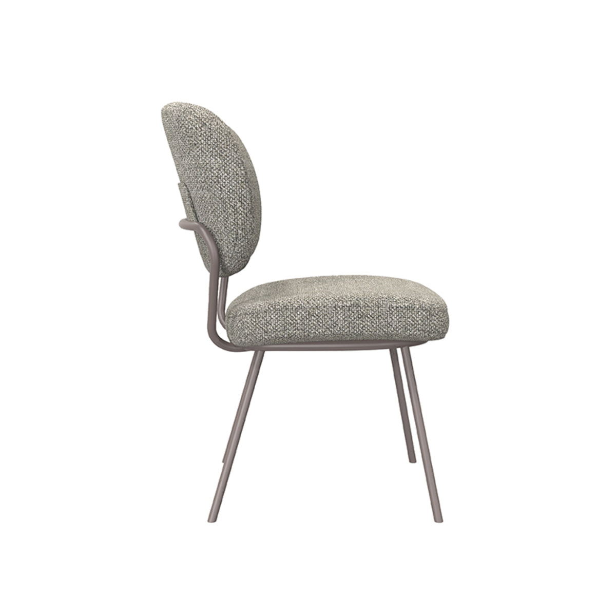 Eetkamerstoel Singapore | Grijs Bouclé