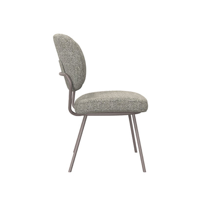 Eetkamerstoel Singapore | Grijs Bouclé