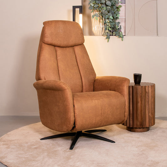 Elektrische Relaxfauteuil Oslo | Bruin Microvezel