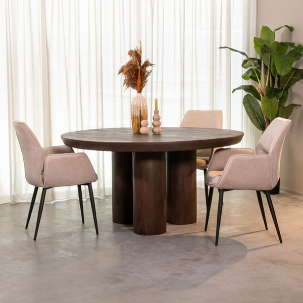Eettafel Olly | Bruin Mangohout
