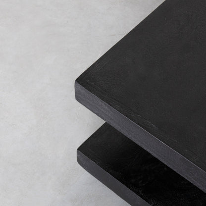 Salontafel Square | Zwart Mangohout