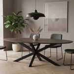 Eettafel James | Bruin Mangohout