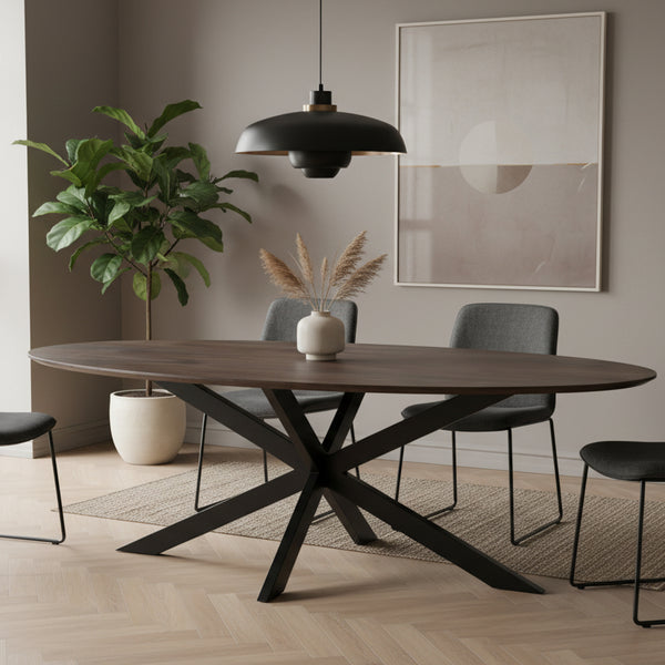 Eettafel James | Bruin Mangohout