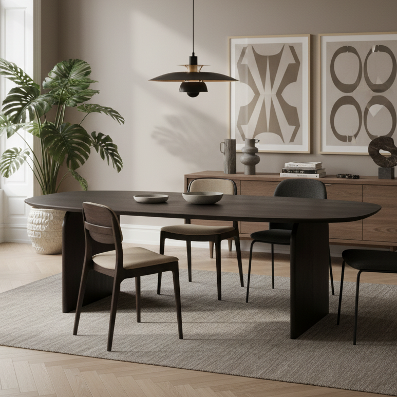 Eettafel Cooper | Bruin Mangohout