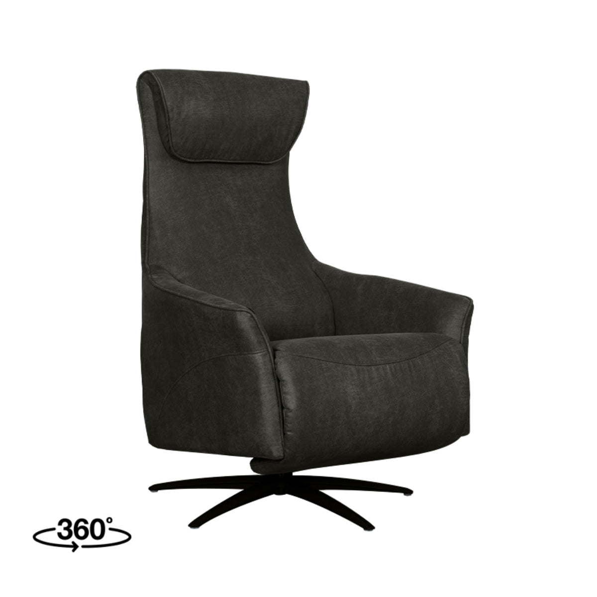 Fauteuil Lund | Grijs Microvezel