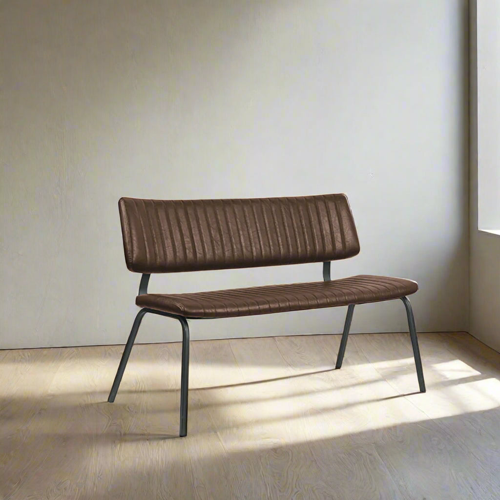 Eetkamerbank Gusto | Bruin PU-Leder