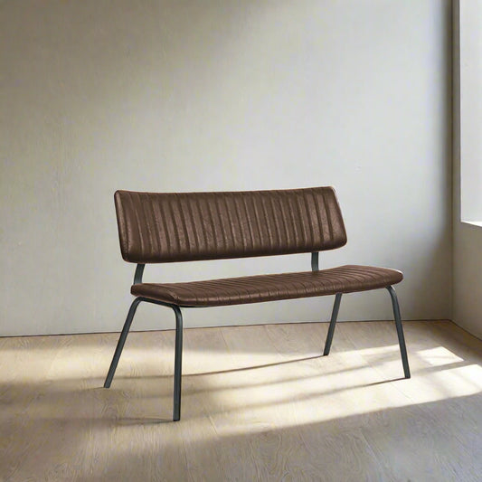 Eetkamerbank Gusto | Bruin PU-Leder