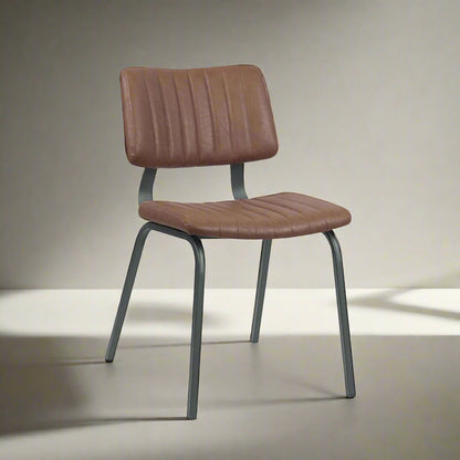 Eetkamerstoel Gusto | Bruin PU-Leder