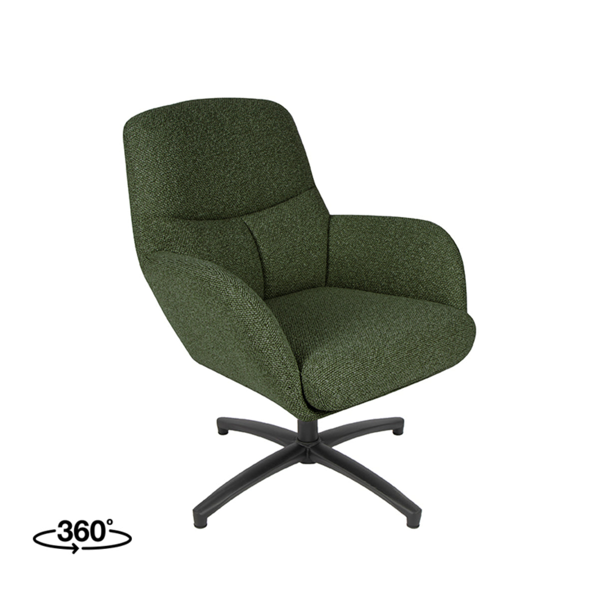 Fauteuil Chill Zone | Groen Bouclé