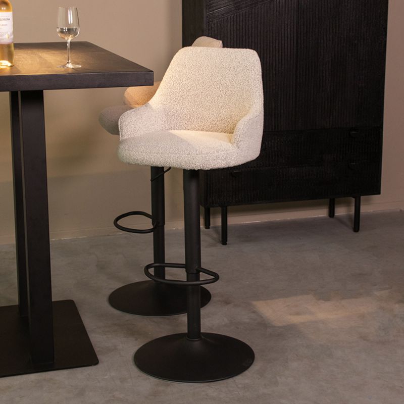 Barkruk Fender | Kookeiland of Bartafel | Champagne Bouclé