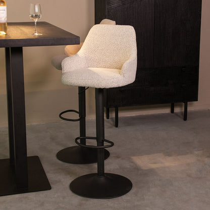 Barkruk Fender | Kookeiland of Bartafel | Champagne Bouclé