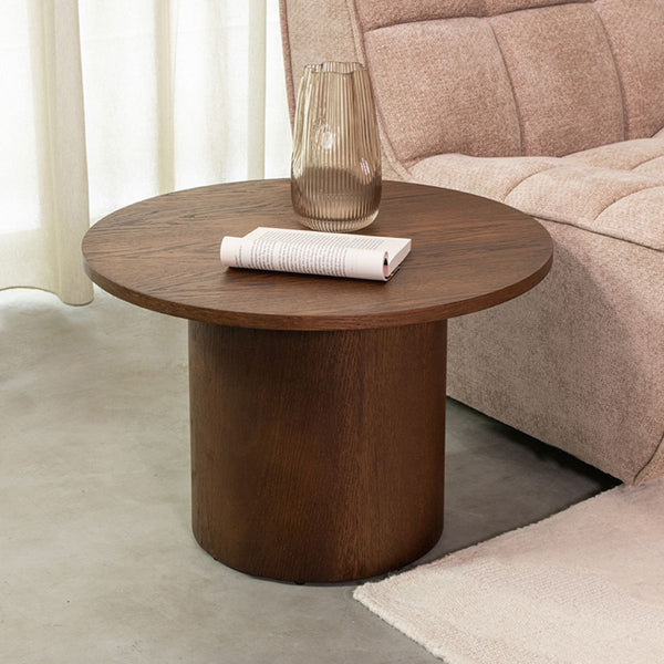 Salontafel Oliva | Walnoot Eikenhout | Ø60cm