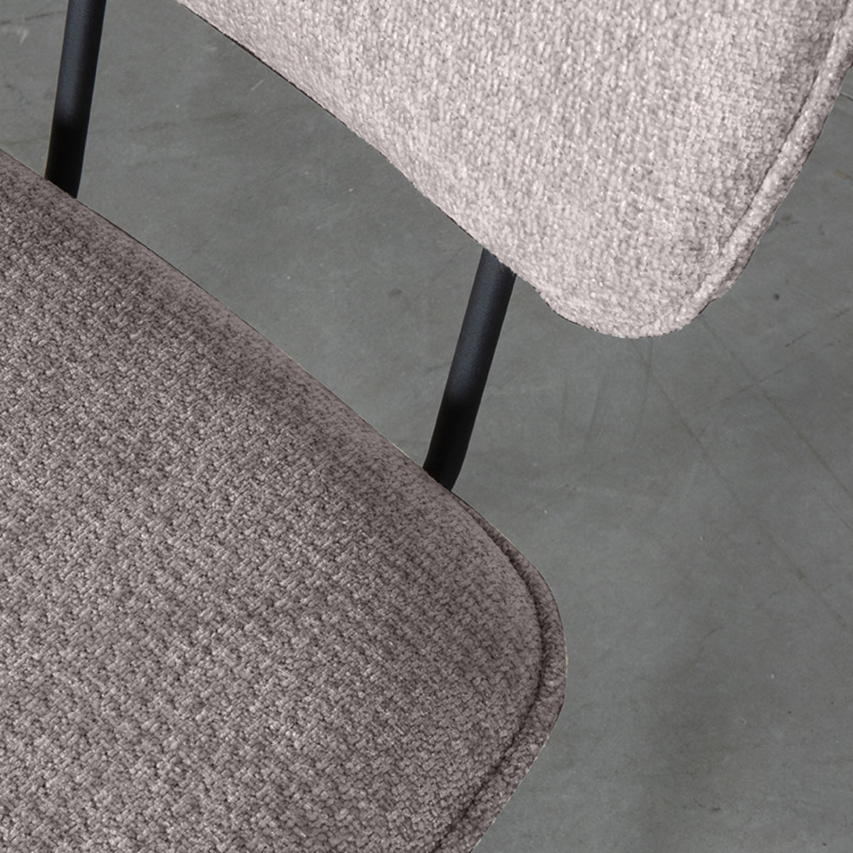 Eetkamerstoel Liva | Grijs Stof