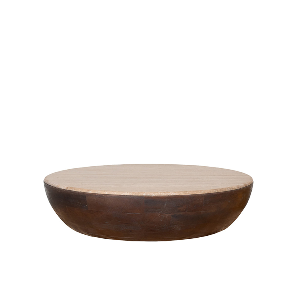 Salontafel Bowl | Bruin Travertin