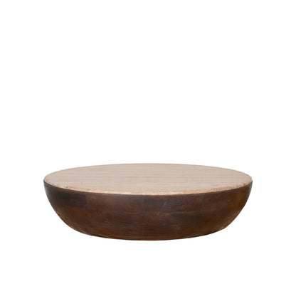 Salontafel Bowl | Bruin Travertin