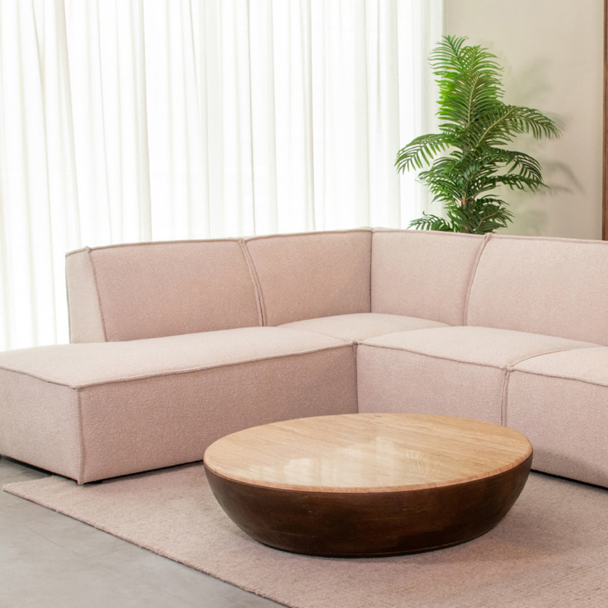 Salontafel Bowl | Bruin Travertin