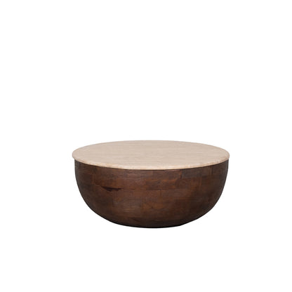 Salontafel Bowl | Bruin Travertin